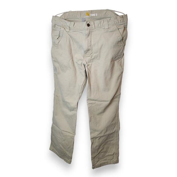 Carhartt Men’s Relaxed Straight Rigby Dungaree Pants Beige 36x30 Style 102291 - Picture 4 of 11